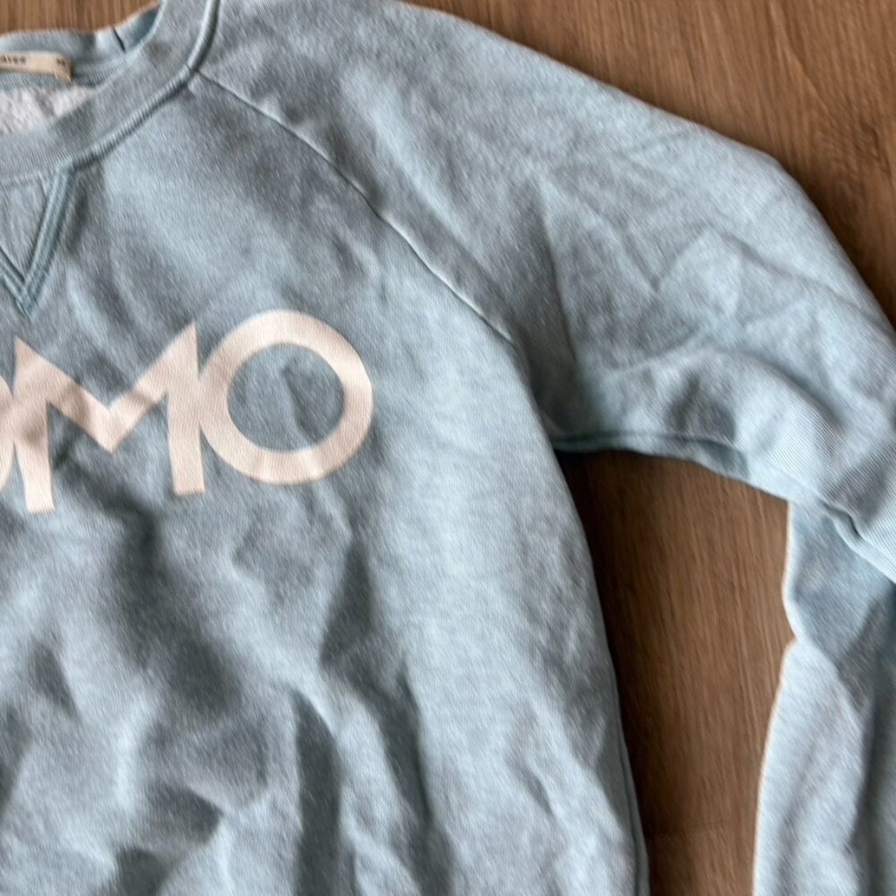 ** Marine Layer Women's Light Blue DOMO Pullover Sweatshirt Medium - Picture 4 of 6